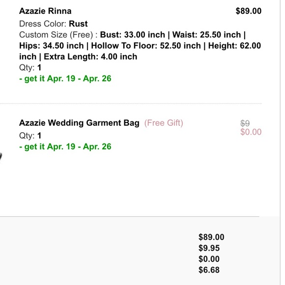 Azazie Rinna Rust Dress - Picture 6 of 6